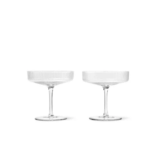 Champagne glasses Ripple by ferm LIVING.