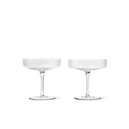 Champagne glasses Ripple by ferm LIVING.