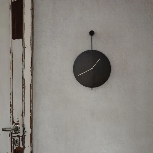 clock with brass hands